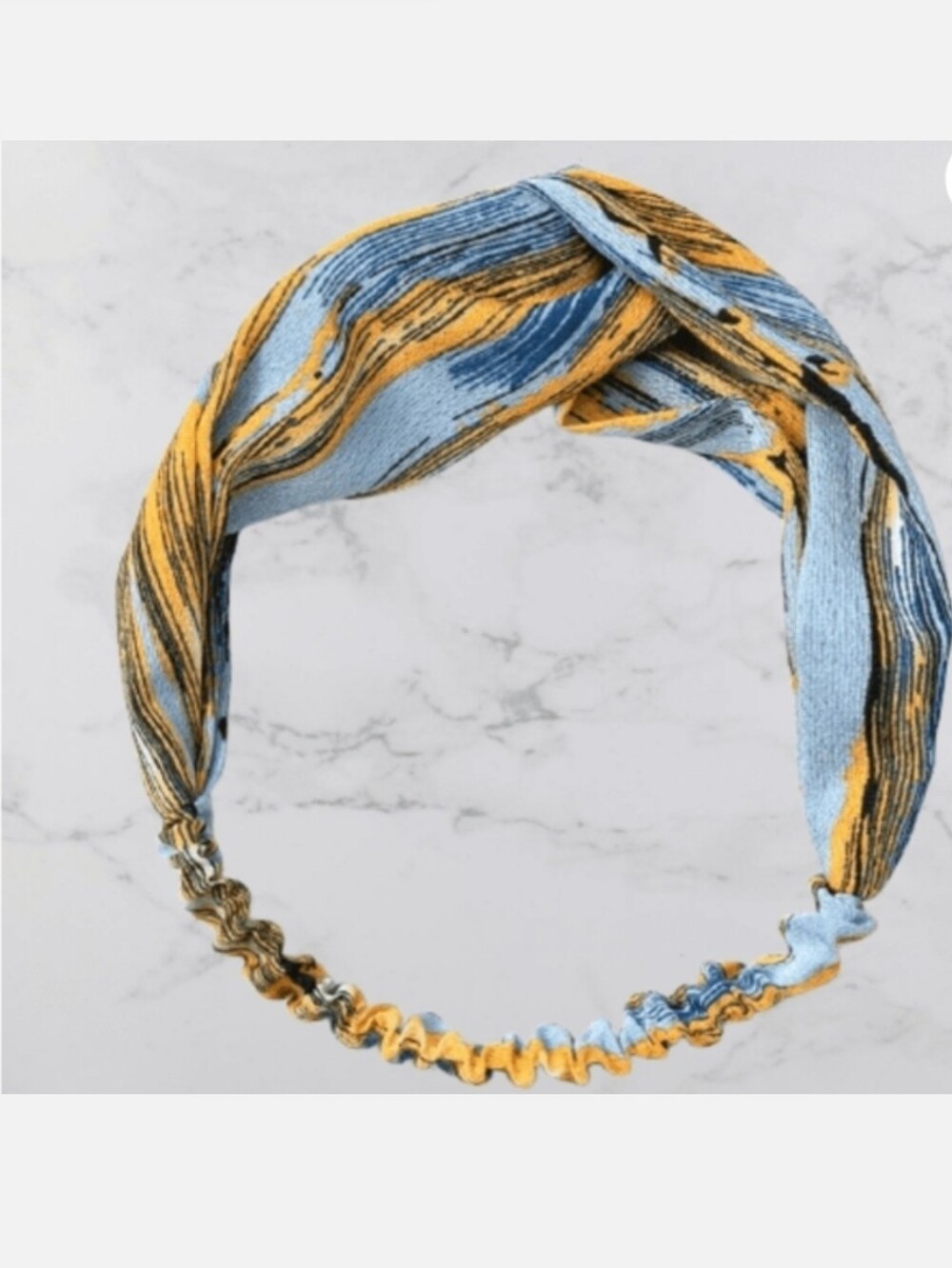 Stylish Blue and Yellow Headband